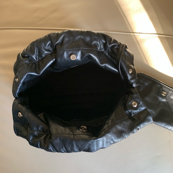 Chanel Small 22 Bag Black with Silver Hardware - Picture 12 of 16